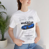 Exotic Blue Supercar Roadster Blueprint Art Unisex Heavy Cotton Tee Premium Streetwear Car Enthusiast Gift Performance Inspired Design Shirt