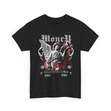 Money Bright Unisex Heavy Cotton Tee Angel Statue Graphic Gothic Streetwear Red Neon Aesthetic Artistic Fashion Statement T Shirt
