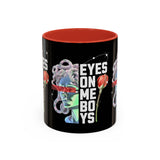 Eyes On Me Boys Medusa Accent Coffee Mug 11oz 15oz Mythological Streetwear Bold Empowerment Design Perfect Gift for Coffee Lovers Friends Birthdays Daily Motivation