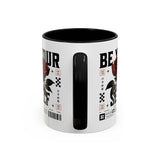 Be Your Self Rose Coffee Mug Bold Floral Motivational Design Ceramic Accent Mug Perfect for Morning Coffee Tea Hot Drinks Self Love Empowerment Gift for Friends Birthdays Cozy Moments