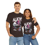 Aliens Exist UFO Graphic Unisex Heavy Cotton Tee Sci Fi Streetwear T Shirt Extraterrestrial Space Alien Design