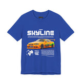 JDM Street Racing Legend Skyline R34 Inspired Supra MK4 Style Unisex Graphic Tee Japanese Drift Car Culture Motorsport Streetwear Shirt