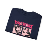 Emotions Speak Louder Than Words Graphic Unisex Heavy Blend Crewneck Sweatshirt Streetwear Art Fashion Statement Pullover