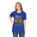 Dollar The Strength Burning Money Legacy Unisex Jersey Short Sleeve Tee Gothic Flames Graphic Bold Motivational Streetwear Statement T Shirt
