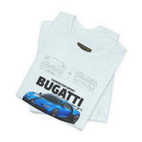 Blue Hypercar Artwork Unisex Heavy Cotton Tee High Speed Performance Inspired Streetwear Graphic Shirt For Car Enthusiasts And Automotive Art Collectors