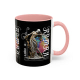 Sculptural Future Statue Art Accent Coffee Mug 11oz 15oz Greek Goddess Cosmic Abstract Splash Bold Artistic Streetwear Ceramic Cup