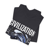 Civilization Eye Of Memory Graphic Unisex Jersey Short Sleeve Tee Futuristic Visionary Streetwear Bold Abstract Blue Eye T Shirt