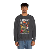 Blossoms Floral Crewneck Sweatshirt Comfortable Unisex Pullover Timeless Charm Streetwear Nature Inspired Empowerment Design Perfect Gift for Garden Lovers Friends Birthdays Cozy Days Casual Wear