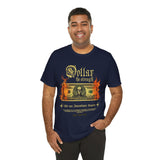 Dollar The Strength Burning Money Legacy Unisex Jersey Short Sleeve Tee Gothic Flames Graphic Bold Motivational Streetwear Statement T Shirt