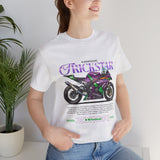 Kawasaki ZX10R Trickstar Anime Racing Unisex Heavy Cotton Tee Streetwear Superbike Graphic Tshirt Motorsport Fan Apparel