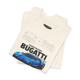 Blue Hypercar Artwork Unisex Heavy Cotton Tee High Speed Performance Inspired Streetwear Graphic Shirt For Car Enthusiasts And Automotive Art Collectors