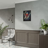 Fearless Grin Street Clown Poster Bold Urban Wall Art Design Neon Chaos Energy Artwork For Creative Minds Gamers And Street Culture Lovers