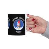 Rocket Science Rocks Ceramic Mug Coffee Cup Space Exploration STEM Astronomy Science Lover Gift Nerd Geek Astronaut Science Teacher Office Drinkware