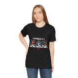 Formula 1 High Performance Triple Racing Machines Unisex Heavy Cotton Tee Dynamic Motorsport Inspired Streetwear Graphic Shirt for Speed Lovers and Premium Casual Style