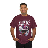 Aliens Exist UFO Graphic Unisex Heavy Cotton Tee Sci Fi Streetwear T Shirt Extraterrestrial Space Alien Design