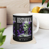 Historical Greek Roman Statue Art Print Ceramic Mug Unisex Premium Coffee Tea Cup With Classical Aesthetic Design