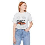 Orange Hypercar Blueprint Unisex Heavy Cotton Tee High Detail Automotive Art Streetwear Graphic for Car Enthusiasts and Daily Wear