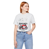 Italian Superbike Panigale Style Racing Motorcycle Graphic Unisex Heavy Cotton Tee Premium Streetwear T Shirt for Riders Bikers Enthusiasts and Everyday Wear
