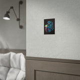 Galactic Dream Astronaut Neon Art Matte Vertical Poster Futuristic Space Wall Art Vibrant Cosmic Print Premium Home Decor for Sci Fi Lovers Creative Studios and Modern Interiors