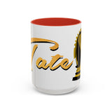 Tate Knight Logo Accent Coffee Mug 11oz 15oz Gold Foil Chess Horse Design Motivational Hustler Ceramic Cup Bold Luxury Inspired Streetwear Gift Drinkware