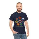 Kundalini Yoga Chakra Graphic T Shirt Awaken The Power Inside You Spiritual Meditation Seven Chakras Sahasrara Muladhara Anahata Yoga Wear Unisex Fitness Wellness Festival Gift India