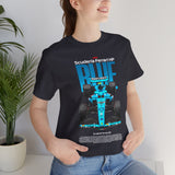 Blue Formula Race Car Graphic Unisex Heavy Cotton Tee High Speed Streetwear for Motorsport Fans and Racing Lifestyle Enthusiasts