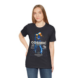 Cosmic Catalyst Unisex Jersey Short Sleeve Tee Graphic T-Shirt Futuristic Sci Fi Space Astronaut Cyberpunk Streetwear Bold Galaxy Design Alpha Mindset Fashion