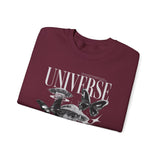 Universe Is Wide Unisex Heavy Blend Crewneck Sweatshirt Cosmic Galaxy Butterfly Space Aesthetic Graphic Pullover