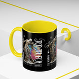 Sculptural Future Statue Art Accent Coffee Mug 11oz 15oz Greek Goddess Cosmic Abstract Splash Bold Artistic Streetwear Ceramic Cup
