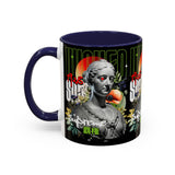 Wicked Supreme Accent Coffee Mug 11oz 15oz Statue Art Graphic Cup Supreme Inspired Streetwear Bust Design Bold Daily Motivation Ceramic Gift Drinkware