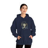 Break Bread Halftone Art Unisex Heavy Blend Hooded Sweatshirt Bold Urban Streetwear Hoodie Premium Hustle Design Comfortable Warm Everyday Wear for Confident Men Women Gift for Street Style Lovers