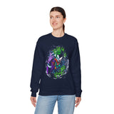 Symbiotic Madness Unisex Sweatshirt Heavy Blend Streetwear Bold Gothic Design Psychological Art Fashion Cozy Wear for Fearless Creators and Dark Energy Lovers