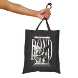 Heavenly Bond Cotton Canvas Tote Bag Angel And Lion Statue Spiritual Artistic Graphic Shopper Bag Durable Reusable Eco Friendly Streetwear Bold Fashion Accessory