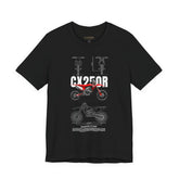 CX 250R Motocross Blueprint Graphic Tee Dirt Bike Racing Motorcycle T Shirt For Riders Off Road Enthusiasts Streetwear Gift For Bikers Motorsport Fans
