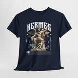 Hermes Greek Mythology Unisex Heavy Cotton Tee Ancient God of Communication and Travel Streetwear Graphic T Shirt