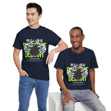 Destiny Fearless Pursuit of Happiness Unisex Heavy Cotton Tee Gothic Skeleton Hands Globe Graphic Streetwear Bold Motivational T Shirt