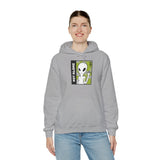 Not Alone Alien Unisex Hoodie UFO Graphic Pullover Sweatshirt Cartoon Extraterrestrial Sci Fi Space Themed Conspiracy Inspired Paranormal Streetwear