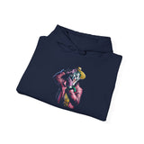 Snapshot of Madness Unisex Heavy Blend Hooded Sweatshirt Dark Comic Art Streetwear Design Bold Neon Graphic Hoodie Soft Fleece Comfort Wearable Art for Artists Dreamers and Creative Minds