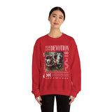 Fearless Devotion Unisex Heavy Blend Crewneck Sweatshirt Courage Loyalty Commitment Graphic Streetwear Pullover