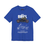 Ducati Inspired Power Cruiser Motorcycle Graphic Unisex Heavy Cotton Tee Premium Streetwear T Shirt for Riders Bikers Enthusiasts and Everyday Wear
