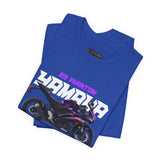 Yamaha R3 Phantom Inspired Sportbike Motorcycle Graphic Unisex Heavy Cotton Tee Premium Streetwear T Shirt for Riders Racers Enthusiasts Everyday Wear