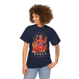 Goddess The Mother Durga T Shirt Divine Shakti Devi Maa Graphic Tee Navratri Durga Puja Festival Wear Hindu Spiritual Devotional Unisex Cotton Casual Streetwear Gift For Devotees