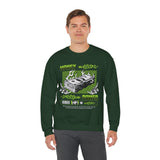 Money Power Unisex Heavy Blend Crewneck Sweatshirt Dollar Stack Neon Green Graphic Hustle Mindset Streetwear Motivational Pullover