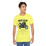 MT03 Inspired Lightweight Street Motorcycle Art Unisex Heavy Cotton Tee Bold Rider Graphic Streetwear Apparel