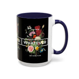 You Can Be Whatever Motivational Coffee Mug Ceramic White Accent Mug Bold Floral Empowerment Design Daily Reminder Positive Energy Drinkware Perfect Gift for Dreamers Friends Office and Home