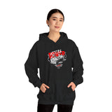 Attire Power Unisex Heavy Blend Hooded Sweatshirt Graphic Hoodie Black Hustler Money Stack Design Wealth Streetwear Bold Entrepreneur Alpha Mindset Financial Success Fashion