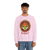 Kathakali Crewneck Unisex Sweatshirt Heavy Blend Pullover Kerala Traditional Dance Art Graphic Indian Culture Onam Festival Malayalam Heritage Design