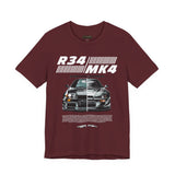 Dual Turbo Street Machine Graphic Unisex Heavy Cotton Tee High Performance Racing Car Split Design Shirt for Speed Lovers