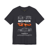 Orange Hypercar Blueprint Unisex Heavy Cotton Tee High Detail Automotive Art Streetwear Graphic for Car Enthusiasts and Daily Wear