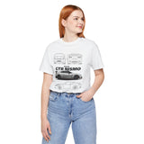 Silver Performance Coupe Artwork Unisex Heavy Cotton Tee High Speed Inspired Streetwear Graphic Shirt For Car Enthusiasts And Urban Lifestyle Fans